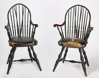 Pair of Windsor Chairs - Sullivan Dorr House