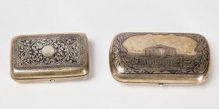 Two Silver Boxes - 1874 and 1893