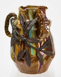 Tiffany Pottery and Brobze Vase