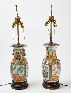 Two Chinese Vases / Lamps