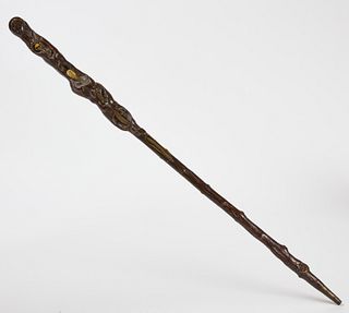 Early Chinese Carved Walking Stick