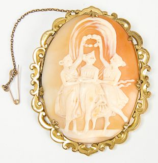 Large Victorian Cameo of Three Graces