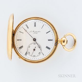 18kt Gold and Enameled Hunting-case Watch