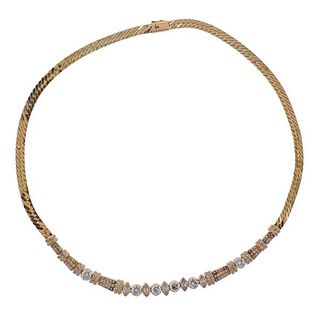 18k Gold Diamond Necklace