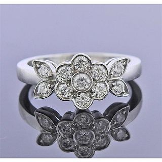 Tiffany &amp; Co Platinum Diamond Flower Ring