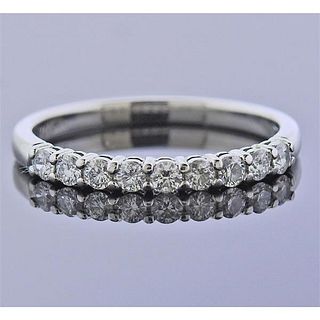 Tiffany &amp; Co Embrace Platinum Diamond Wedding Band Ring