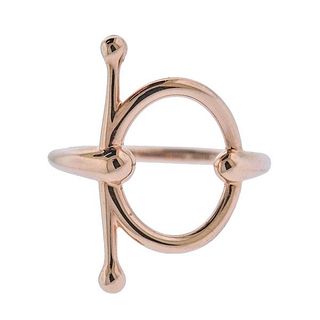 Hermes 18k Rose Gold Ring