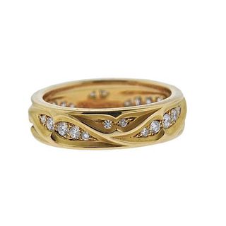Magerit Vidriera Gold Diamond Band Ring