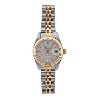Rolex Datejust 18k Gold Steel Lady&#39;s Watch 79173