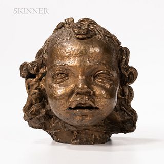 Sir Jacob Epstein (American/British, 1880-1959), Fifth Portrait of Peggy Jean (Head, at 2 Years), 1920