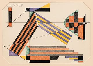 John Sennhauser (Swiss/American, 1907-1978), Geometric Abstraction