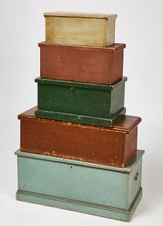 Five Early Painted Boxes