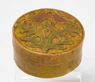 Very Fine Carved and Painted Miniature Box