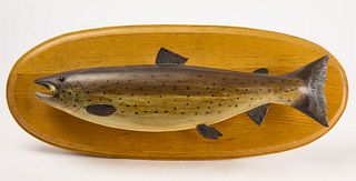 Fine Carved Fish Plaque