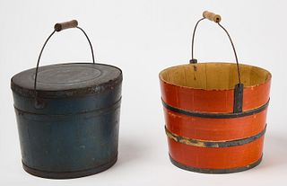 Two Painted Buckets