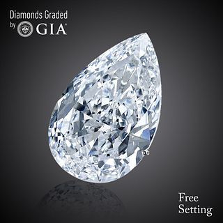 3.01 ct, F/VVS2, Pear cut GIA Graded Diamond. Appraised Value: $189,600 