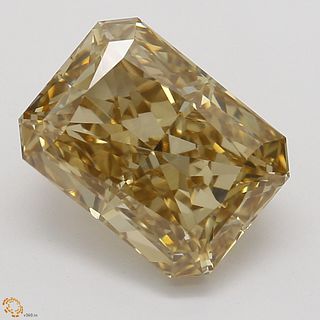 1.80 ct, Natural Fancy Yellow Brown Even Color, VVS1, Radiant cut Diamond (GIA Graded), Appraised Value: $28,000 