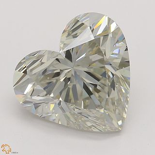 2.01 ct, Natural Fancy Light Gray Even Color, SI1, Heart cut Diamond (GIA Graded), Appraised Value: $34,500 