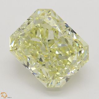3.00 ct, Natural Fancy Light Yellow Even Color, VVS1, Radiant cut Diamond (GIA Graded), Appraised Value: $83,900 