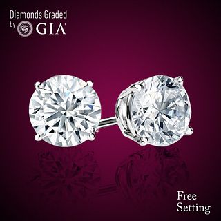 6.05 carat diamond pair Round cut Diamond GIA Graded 1) 3.01 ct, Color G, VS1 2) 3.04 ct, Color G, VS1. Appraised Value: $394,700 