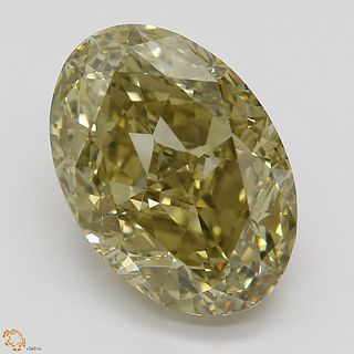 4.23 ct, Natural Fancy Brownish Yellow Even Color, VS2, TYPE IIa Oval cut Diamond (GIA Graded), Appraised Value: $82,800 