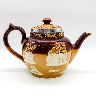 Doulton Lambeth Stoneware Hunting Ware Teapot