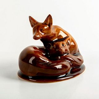 Royal Doulton Kingsware Figurine, Curled Foxes
