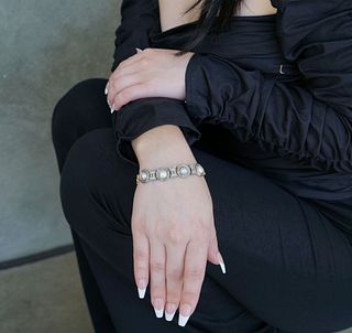 Edwardian 18k Platinum Pearl BraceletÂ 