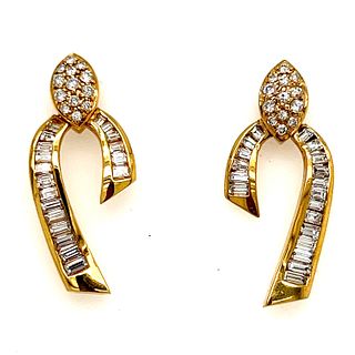 18k Diamond EarringsÂ 