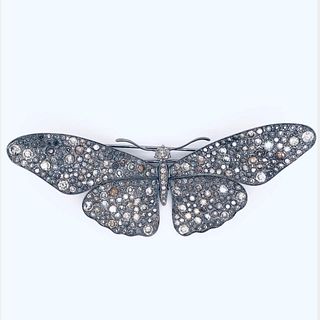 18k Diamond Butterfly Pin