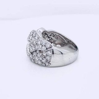 Platinum Diamond Gemlock Ring