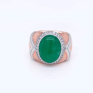 9k GIA Certified Jade Ring