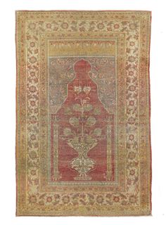 Antique Tabriz Rug, 4’3” x 6’4”