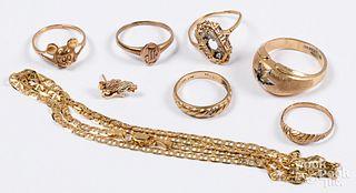 10K gold jewelry