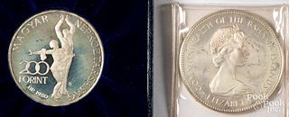 1973 Bahamas silver coin, a Lake Placid coin