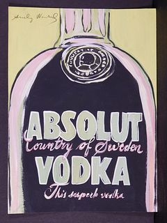 Andy Warhol, Attributed: Absolut Vodka 