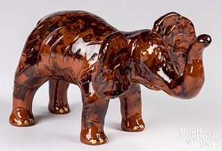 Rare Lester Breininger redware elephant