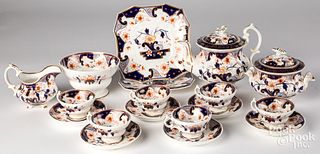 Gaudy Welsh porcelain tea service