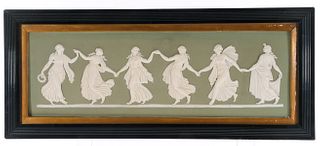 Framed Wedgwood Jasperware Plaque - Dancing Hours