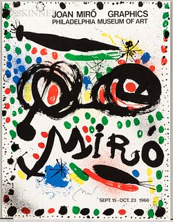 After Joan Miró (Spanish, 1893-1983), Exhibition Poster from Joan Miro Graphics