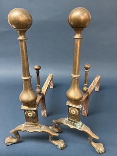 Pair of Chippendale Andirons