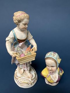 Meissen Figurine and Bust