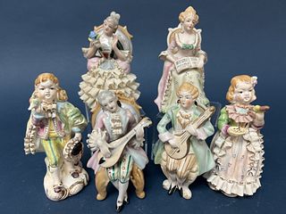 Six Porcelain Figurines