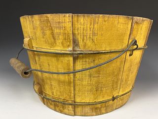 Yellow Painted Bucket