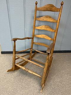 Ladderback rocking chair