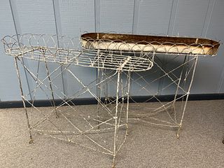Pair of Wire Plant Stands