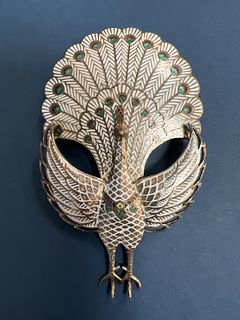 Silver Peacock Pin