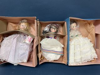 Three Madame Alexander Dolls