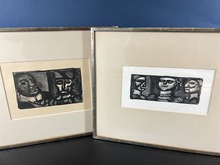Two Georges Rouault Woodcut