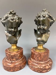 Pair of Clodion Bronzes